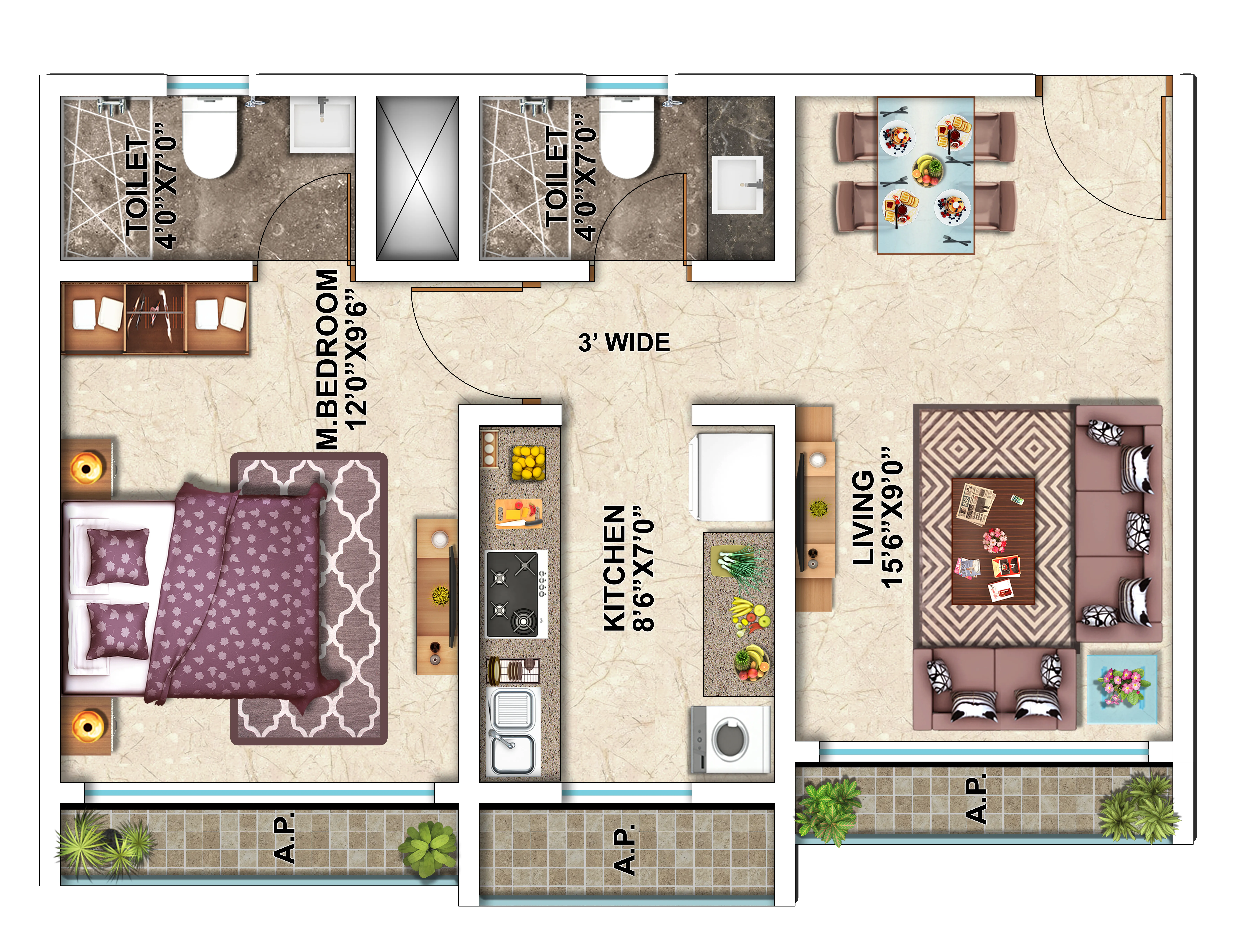 1/2/3 BHK Flats in Vasai East