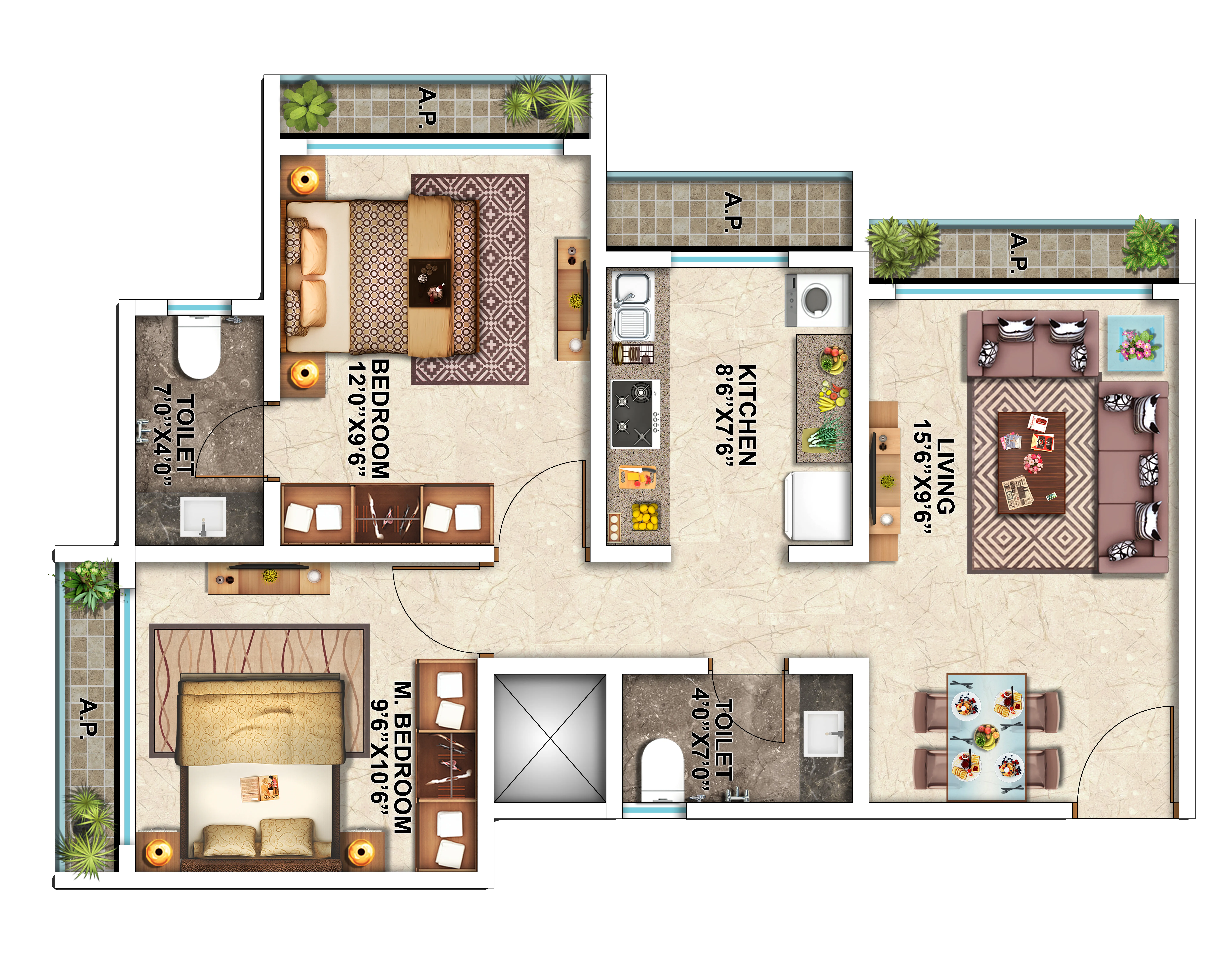 1/2/3 BHK Flats in Vasai East